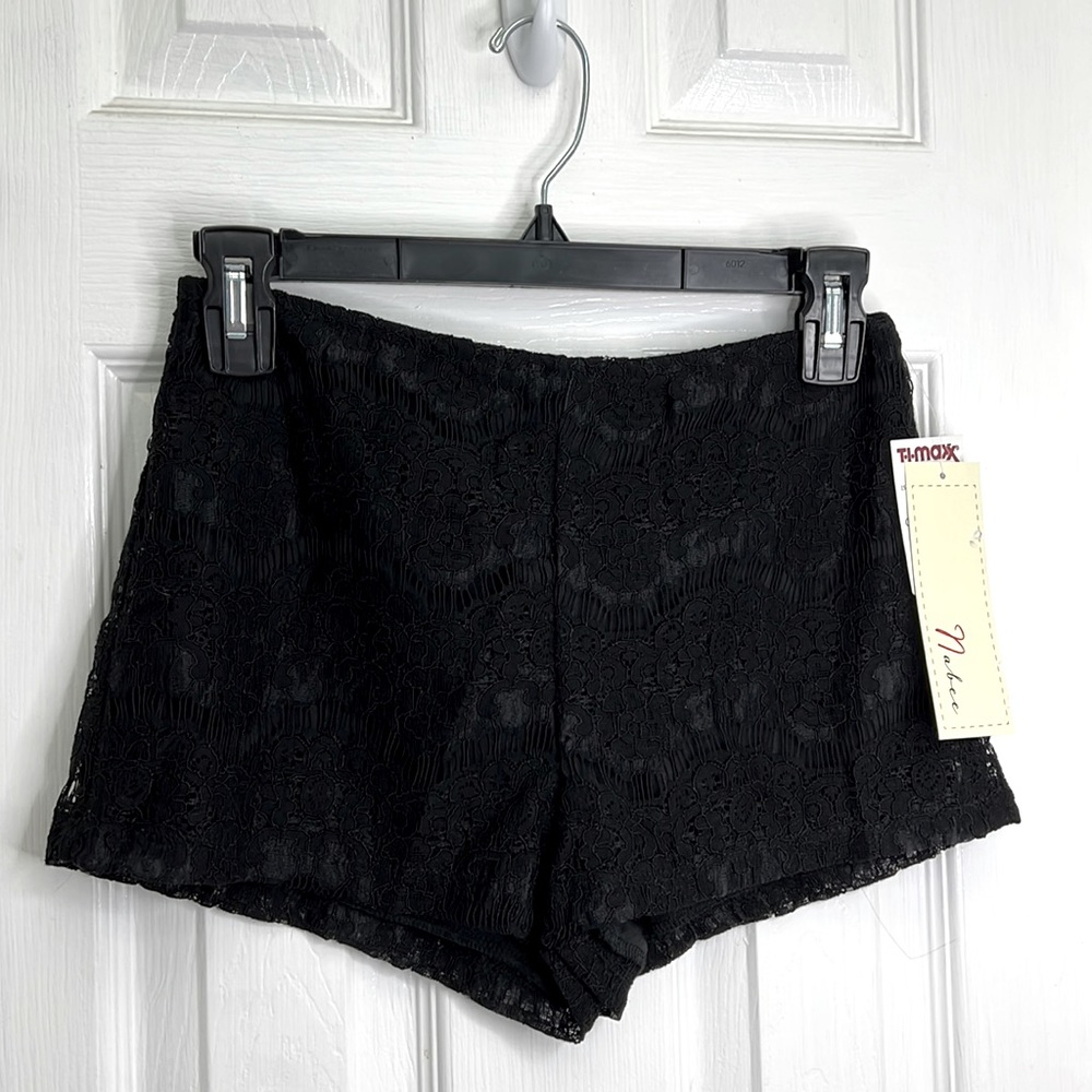 Black Lace Shorts NWT
